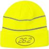imageCustom Reflective Beanie 262 Miles Marathon Embroidery Acrylic High Visibility Running Gear Skull Cap for Men ampamp Women Neon Yellow Design Only