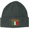 imageSpeedy Pros Patch Beanie for Men ampamp Women Italia Flag Embroidery Skull Cap Hats 1 SizeDark Grey
