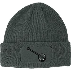 imageCustom Patch Beanie Music Instrument Banjo Embroidery AcrylicDark Grey