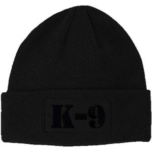 imagePatch Beanie K9 Black Embroidery Acrylic Skull Cap Hats for Men ampamp Women Black Design Only