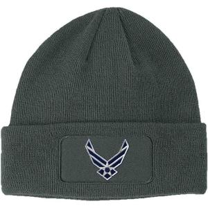 imageSpeedy Pros Patch Beanie Air Force Emblem Embroidery Skull Cap Hats for Men ampamp WomenDark Grey