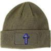 imageCustom Patch Beanie Air Force Christian Chaplain Embroidery AcrylicOlive Green