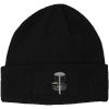 imageCustom Patch Beanie Disc Golf A Embroidery Skull Cap Hats for Men ampamp WomenBlack