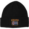imageSpeedy Pros Patch Beanie for Men ampamp Women Iceland Flag Embroidery Skull Cap Hats 1 SizeBlack