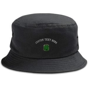 imageCustom Bucket Apparel Hat Food Pickle Jar Embroidery Cotton Hats for Men ampamp WomenBlack Personalized Text Here