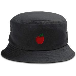 imageCustom Bucket Apparel Hat Red Apple Embroidery Cotton Hats for Men ampamp WomenBlack Design Only