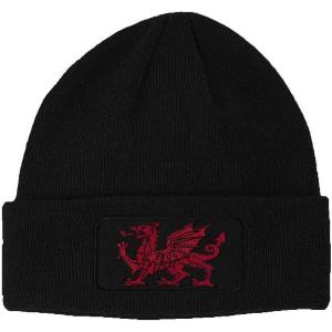 imageCustom Patch Beanie Wales Flag Dragon Seal Embroidery AcrylicBlack