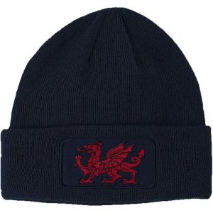 imageCustom Patch Beanie Wales Flag Dragon Seal Embroidery AcrylicNavy