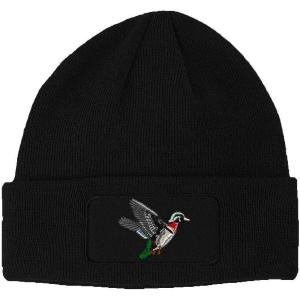 imagePatch Beanie Wood Duck Embroidery Skull Cap Hats for Men ampamp Women 1 SizeBlack
