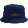 imageSpeedy Pros Bucket Apparel Hat Captain Boat D Embroidery Cotton Hats for Men ampamp WomenNavy