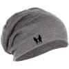 imageSpeedy Pros Slouchy Beanie for Men Boston Terrier Face Embroidery Cotton Women Skull CapLight Grey