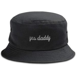 imageBucket Apparel Hat Yes Daddy Embroidery Cotton Hats for Men ampamp WomenBlack