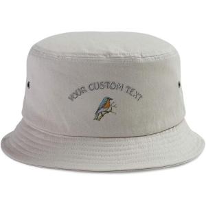 imageBucket Outdoor Apparel Hat Animal Bird Wildlife Bluebird Cotton for Men ampamp WomenKhaki Personalized Text Here
