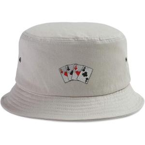 imageCustom Bucket Apparel Hat Poker Cards Game Embroidery Hats for Men ampamp WomenKhaki Design Only