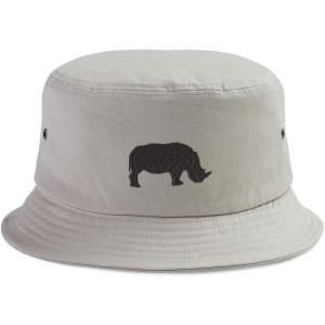 imageCustom Bucket Apparel Hat Rhino A Embroidery Cotton Hats for Men ampamp WomenKhaki Design Only