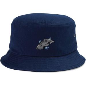imageCustom Bucket Apparel Hat Whale A Embroidery Cotton Hats for Men ampamp WomenNavy Design Only