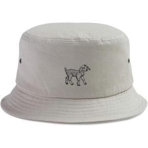 imageCustom Bucket Apparel Hat White Baby Goat Embroidery Cotton Hats for Men ampamp WomenKhaki Design Only