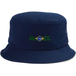 imageSpeedy Pros Bucket Apparel Hat Brazil Brazilian Embroidery Cotton Hats for Men ampamp WomenNavy