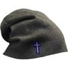 imageCustom Slouchy Beanie Air Force Christian Chaplain Embroidery Acrylic Skull Cap Hats for Men ampamp Women Dark Grey Design Only