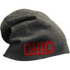 imageSlouchy Beanie for Men Ohio State USA America B Embroidery Women Skull CapDark Grey