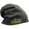 imageSlouchy Beanie for Men Swedish Flag Sweden Sverige Embroidery Women Skull CapDark Grey