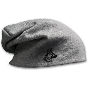 imageSlouchy Beanie for Men Black German Shepherd Head Embroidery Women Skull CapLight Grey