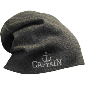 imageSlouchy Beanie for Men Captain Boat B Embroidery Winter Hats Women Skull CapDark Grey