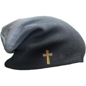 imageSlouchy Beanie for Men Cone Cross Shadow Style A Embroidery Women Skull CapNavy