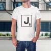 imageCustom Graphic T Shirts for Men J Scrabble Initial Monogram Letter J CottonKelly Green Design Only