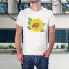 imageFunny Graphic T Shirts Sunflower Ladybug Bug Summer Cotton TopWhite