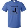 imageCustom Graphic T Shirts for Men J Scrabble Initial Monogram Letter J CottonRoyal Blue Design Only