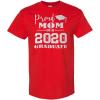 imageFunny Graphic T Shirts Proud Mom of A 2020 Graduate Grad Graduation Class SeniorRed