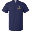 imageFunny Graphic T Shirts for Men Christian Cross Jesus Cotton TopNavy