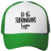 imageTrucker Hat Let Shenanigans Begin Funny Shamrock Clover St Patricks PolyesterKelly Green