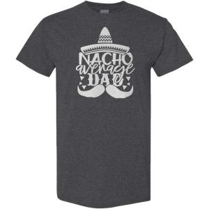 imageFunny Graphic T Shirts Nacho Average Dad Daddy Father S Day Love Cotton TopSmoke