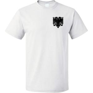 imageFunny Graphic T Shirts for Men Albanian Eagle Black Cotton TopWhite