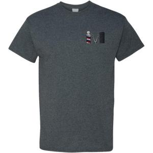 imageFunny Graphic T Shirts for Men Barber Logo Cotton TopSmoke