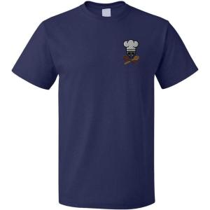 imageFunny Graphic T Shirts for Men Chef Skull and Utensils Cotton TopNavy