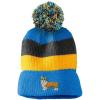 imageCustom Vintage Pom Pom Beanie Pembroke Welsh Corgi Dog B Embroidery Acrylic Skull Cap Hat for Men ampamp Women Light Blue Stripes Design Only