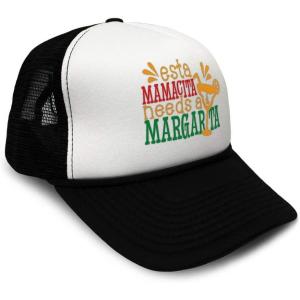 imageTrucker Hat Esta Mamacita Needs A Margarita Cinco De Mayo Adjustable PolyesterBlack