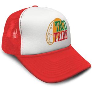 imageTrucker Hat Taco Tribe Cinco De Mayo Snapback Baseball Cap for Men ampamp WomenRed