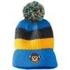 imageCustom Vintage Pom Pom Beanie Cute Monkey Face Embroidery Acrylic Skull Cap Hat for Men ampamp Women Light Blue Stripes Design Only