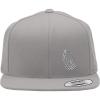 imageSnapback Flat Bill Left Side Panel Christian Hands Praying B Embroidery AcrylicSilver