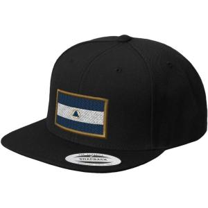 imageCustom Snapback Baseball Hat Nicaragua Embroidery Country Name Acrylic Cap SnapsBlack