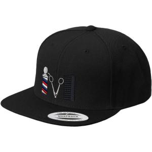 imageCustom Snapback Hats for Men ampamp Women Barber Logo Embroidery AcrylicBlack Design Only