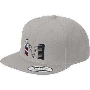 imageCustom Snapback Hats for Men ampamp Women Barber Logo Embroidery AcrylicSilver Design Only