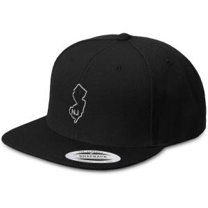 imageCustom Snapback Hats for Men ampamp Women New Jersey State Map Nj Embroidery AcrylicBlack Design Only