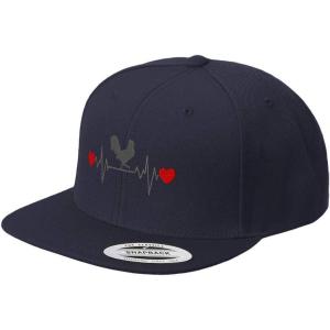 imageSnapback Baseball Hat Rooster Lifeline B Embroidery Acrylic Cap Snaps One SizeNavy