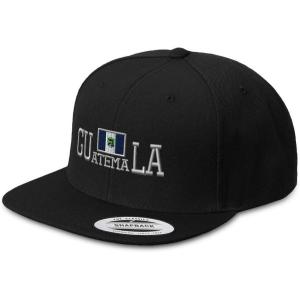 imageSpeedy Pros Snapback Hats for Men ampamp Women Guatemala Flag Embroidery Flat Bill Baseball CapBlack