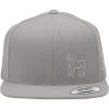 imageSnapback Flat Bill Left Side Panel Gorilla Outline Embroidery AcrylicSilver